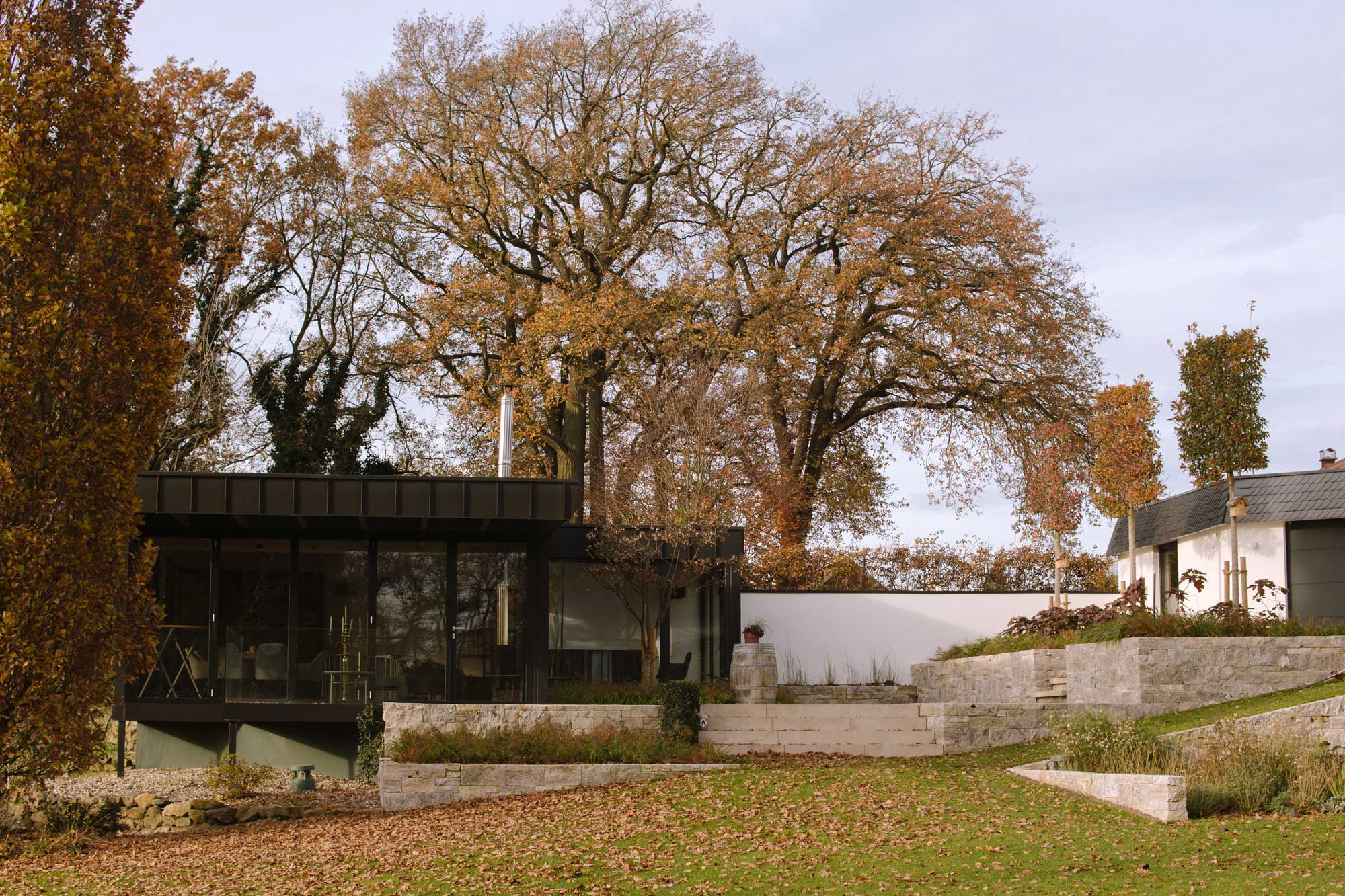 Homann-Landschaften-Garten--und-Landschaftsarchitektur-gartengestaltung-herbstfarben-gartentreppe-natursteinmauern-bepflanzung